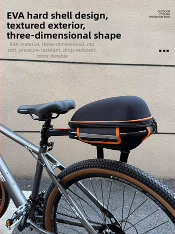 Kerékpár hátsó csomagtartó kemény héjú gyorskioldó táska; Modell 008 Shelf Bag, Anyag: textil, Kapacitás 20 L alatt, Márka nanfeng