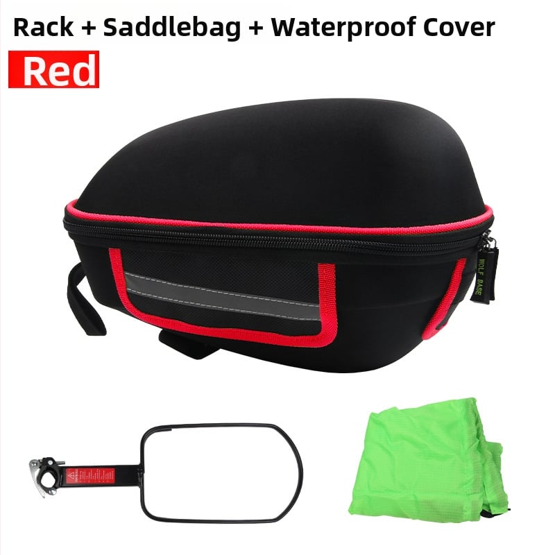 Kerékpár hátsó csomagtartó kemény héjú gyorskioldó táska; Modell 008 Shelf Bag, Anyag: textil, Kapacitás 20 L alatt, Márka nanfeng