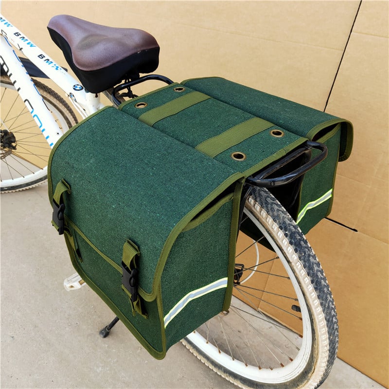 Vászonból készült hegyi kerékpár táska, 20 literes kapacitás, modell A1, vízálló és kopásálló kerékpáros szerszámtáska