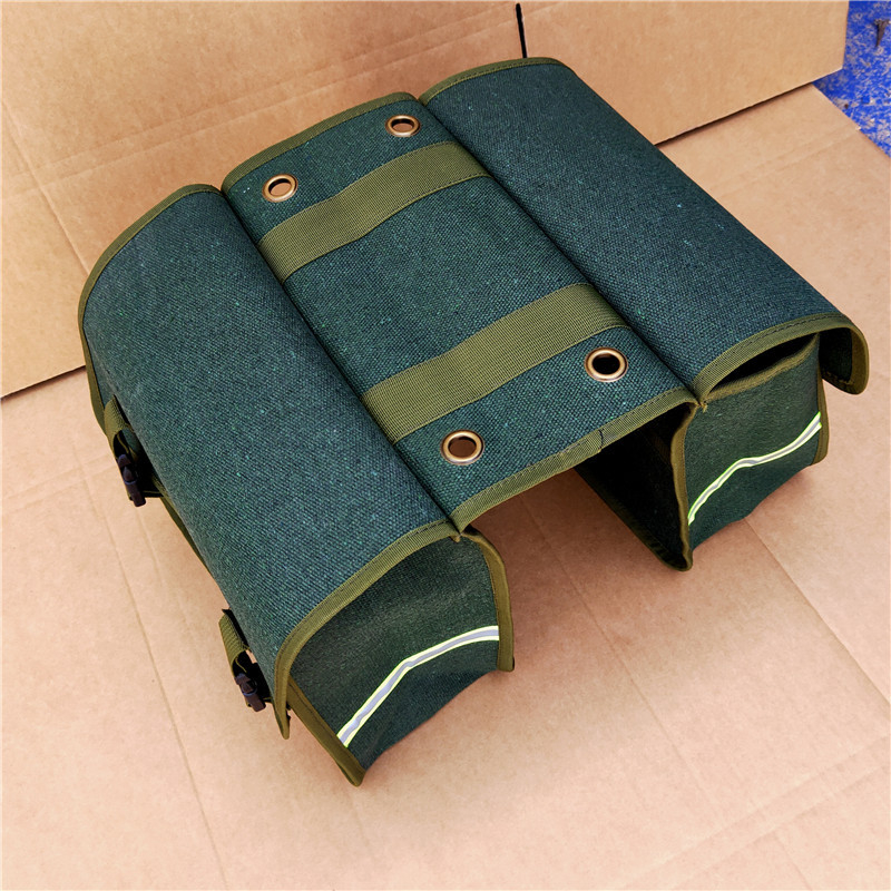 Vászonból készült hegyi kerékpár táska, 20 literes kapacitás, modell A1, vízálló és kopásálló kerékpáros szerszámtáska