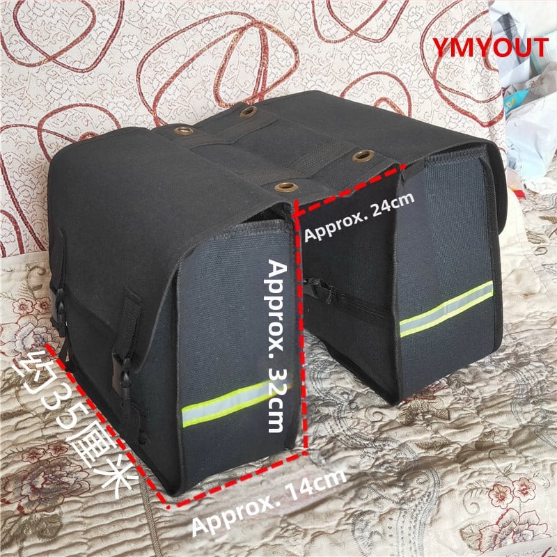 Vászonból készült hegyi kerékpár táska, 20 literes kapacitás, modell A1, vízálló és kopásálló kerékpáros szerszámtáska