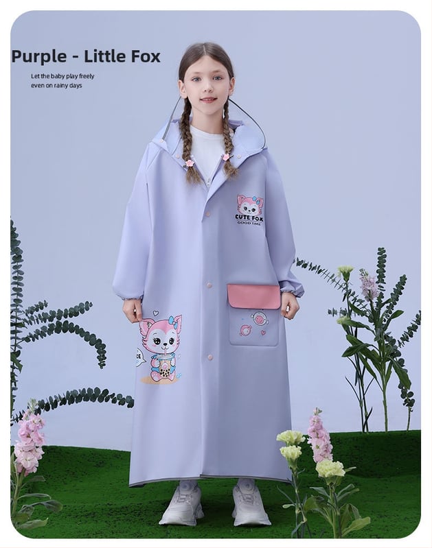 Vaikų lietaus apsiaudas su animaciniu dizainu, EVA audinys, PU vandeniui atsparus sluoksnis, daugkart naudojamas, pritaikomas