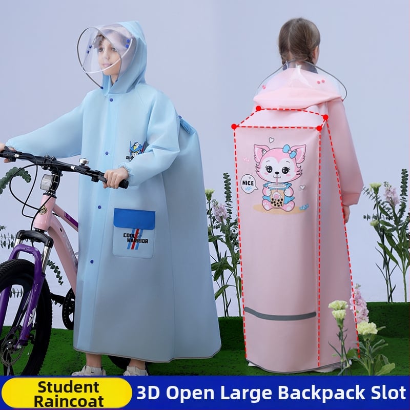 Vaikų lietaus apsiaudas su animaciniu dizainu, EVA audinys, PU vandeniui atsparus sluoksnis, daugkart naudojamas, pritaikomas