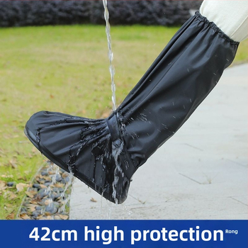 Vīriešu lietus kurpju pārvalki, PU materiāls, ūdensnecaurlaidīgi, izturīgi pret nodilumu, pretslīdoši, velosipēdu braukšanai