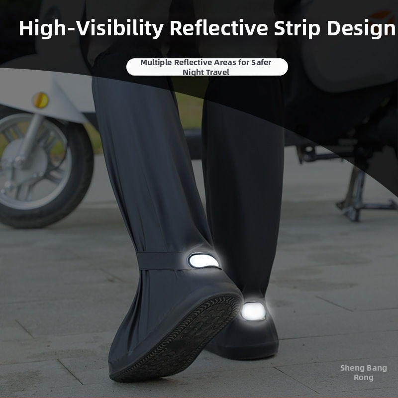 Vīriešu lietus kurpju pārvalki, PU materiāls, ūdensnecaurlaidīgi, izturīgi pret nodilumu, pretslīdoši, velosipēdu braukšanai