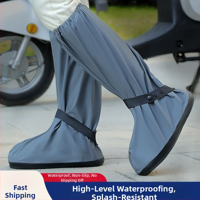 Vīriešu lietus kurpju pārvalki, PU materiāls, ūdensnecaurlaidīgi, izturīgi pret nodilumu, pretslīdoši, velosipēdu braukšanai