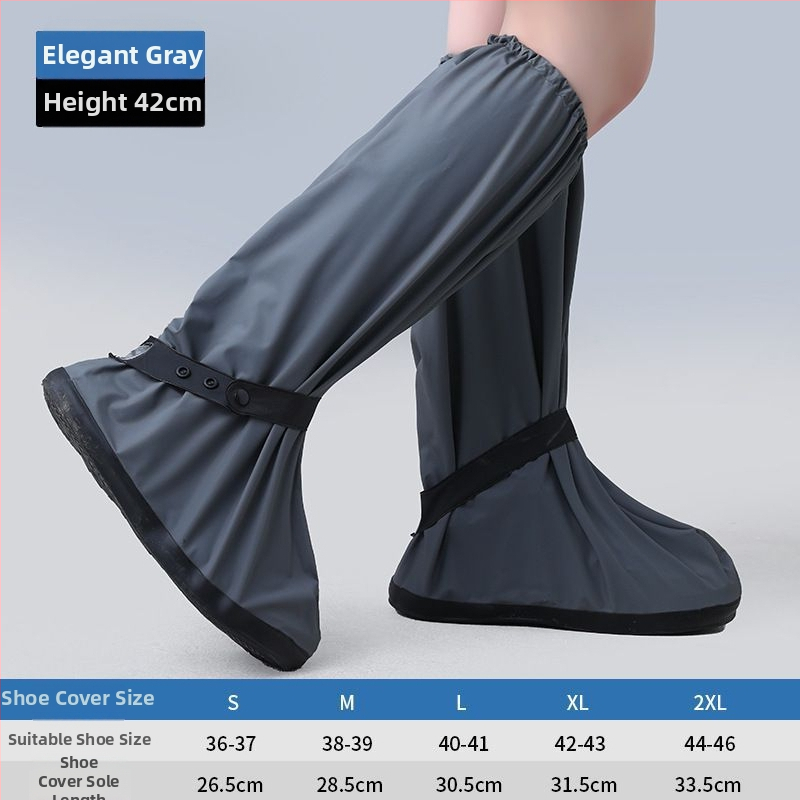 Vīriešu lietus kurpju pārvalki, PU materiāls, ūdensnecaurlaidīgi, izturīgi pret nodilumu, pretslīdoši, velosipēdu braukšanai