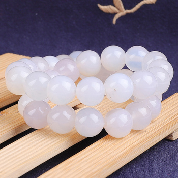 Mărgele libere din agat alb natural pentru bijuterii DIY – mărgele, netratate, stil simplu