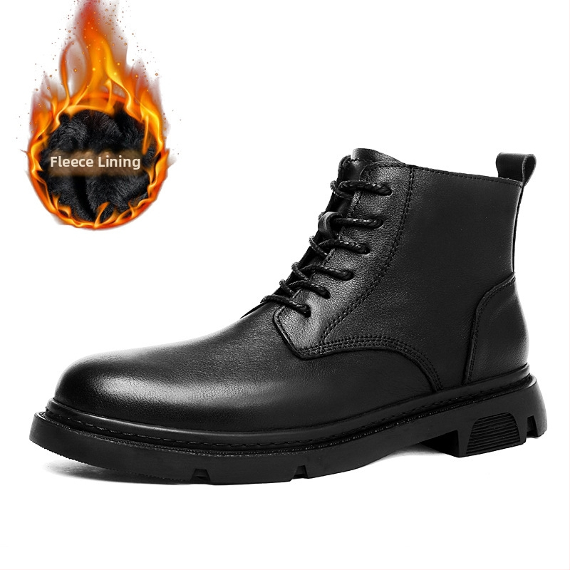 Martin bateliai vyrams su gumine padas, apvali nosis, anti-slip, laisvalaikio stilius