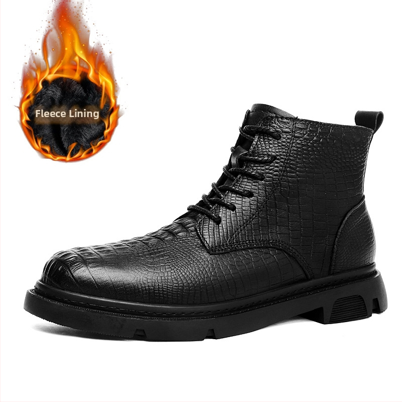 Martin bateliai vyrams su gumine padas, apvali nosis, anti-slip, laisvalaikio stilius