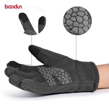 Dječje biciklističke rukavice od polar fleecea, tople i otporne na vjetar, kompatibilne s dodirnim zaslonom, brenda Boodun