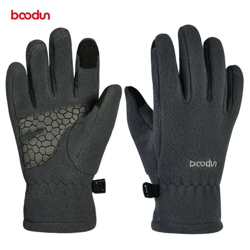 Dječje biciklističke rukavice od polar fleecea, tople i otporne na vjetar, kompatibilne s dodirnim zaslonom, brenda Boodun
