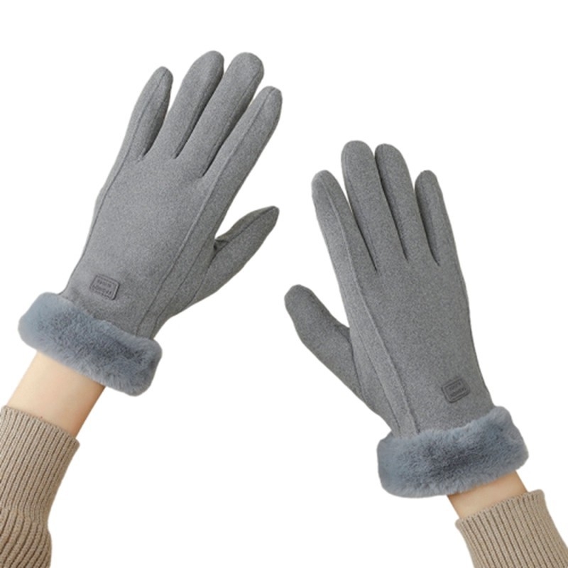 Ženske zimske rukavice s fleec podstavom za biciklizam i vožnju, protuklizne, korejskog stila, duge