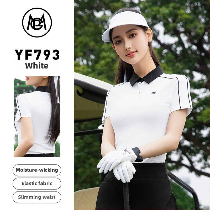 pgm Golfa polo krekls sievietēm no kokvilnas un poliestera maisījuma (92% poliestera), vasara