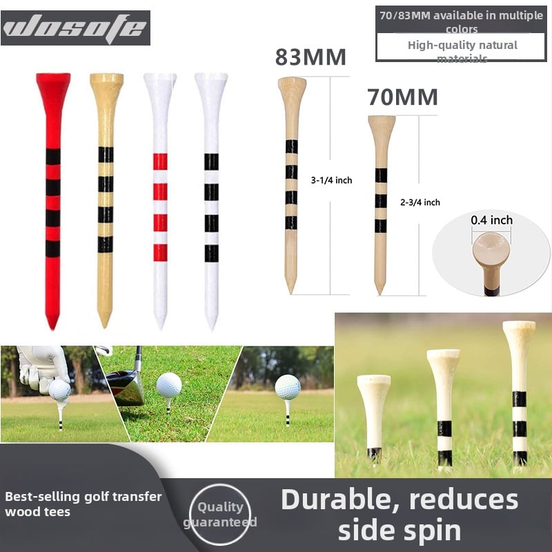 Голф дървен штифт от марката wosofe, с отпечатано лого, персонализируем, лицензирана частна марка