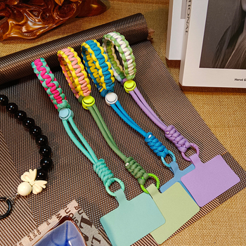 Κορδόνι για κινητό - unisex, πολυεστερική χορδή, μεταλλική αγκράφα, χειροποίητο, Yufutong