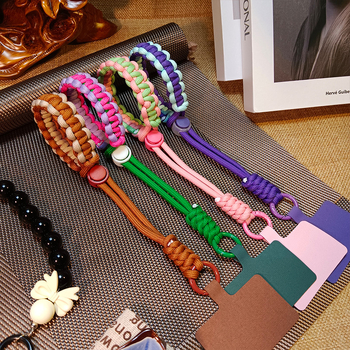 Κορδόνι για κινητό - unisex, πολυεστερική χορδή, μεταλλική αγκράφα, χειροποίητο, Yufutong