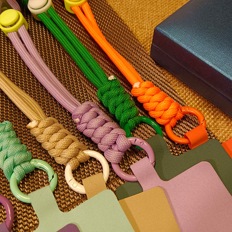 Κορδόνι για κινητό - unisex, πολυεστερική χορδή, μεταλλική αγκράφα, χειροποίητο, Yufutong