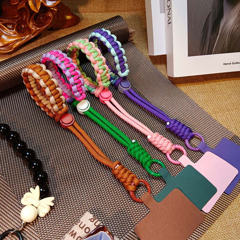 Κορδόνι για κινητό - unisex, πολυεστερική χορδή, μεταλλική αγκράφα, χειροποίητο, Yufutong