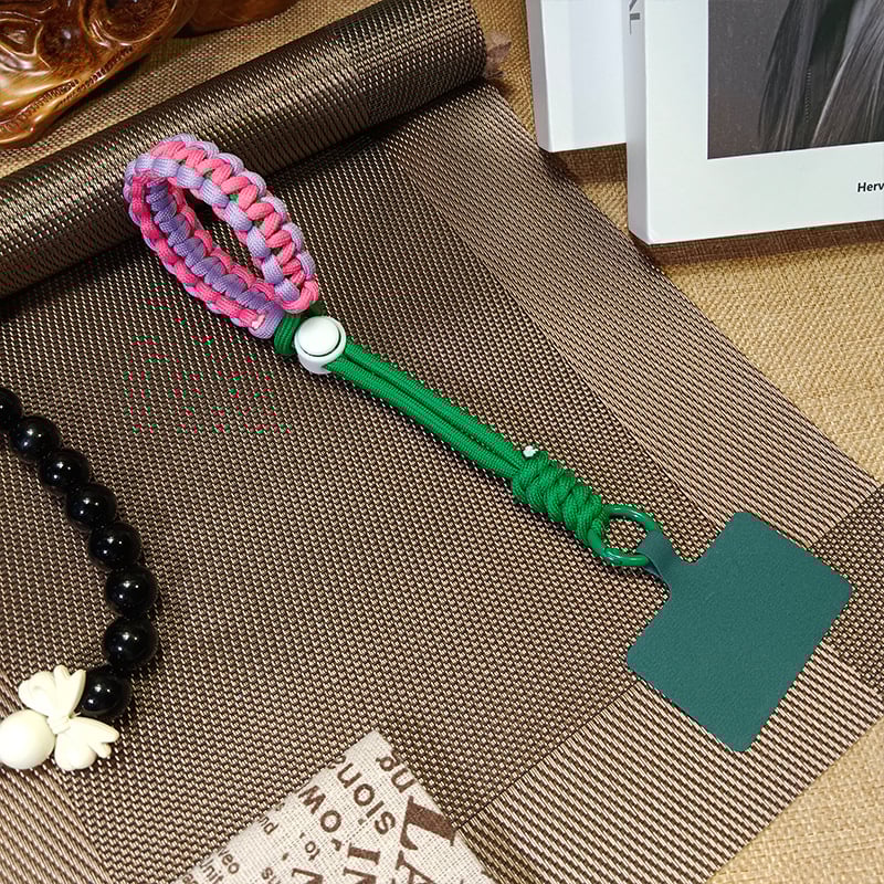 Κορδόνι για κινητό - unisex, πολυεστερική χορδή, μεταλλική αγκράφα, χειροποίητο, Yufutong