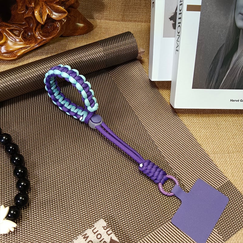 Κορδόνι για κινητό - unisex, πολυεστερική χορδή, μεταλλική αγκράφα, χειροποίητο, Yufutong