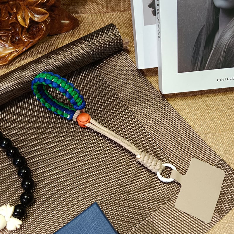 Κορδόνι για κινητό - unisex, πολυεστερική χορδή, μεταλλική αγκράφα, χειροποίητο, Yufutong