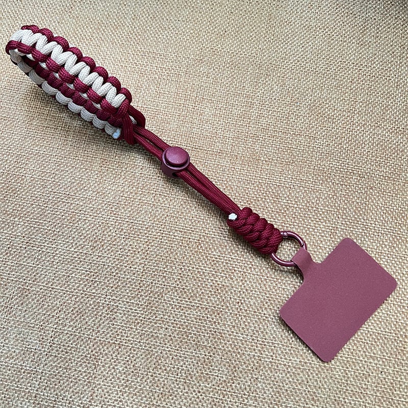 Κορδόνι για κινητό - unisex, πολυεστερική χορδή, μεταλλική αγκράφα, χειροποίητο, Yufutong