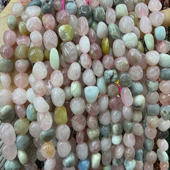 Gyöngyök – Természetes kő, rendezetlen amorf alak, csiszolás és polírozás, félkész gyöngyök