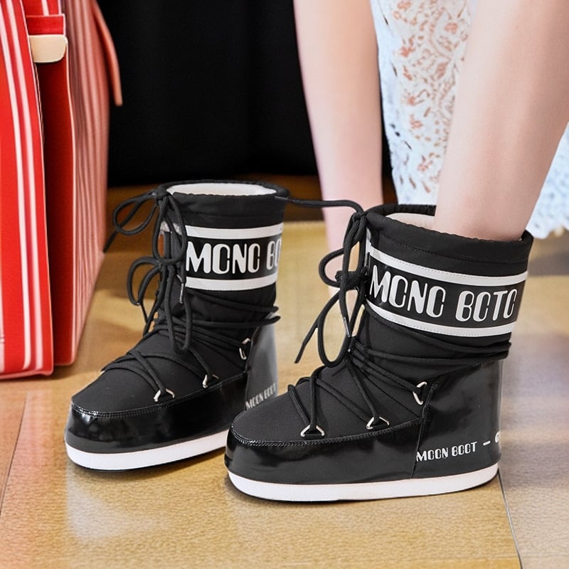 Снегоботи за жени – водоустойчиви, топли, горна част от синтетична кожа, гумена подметка, плюшена подплата