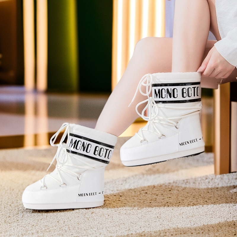 Снегоботи за жени – водоустойчиви, топли, горна част от синтетична кожа, гумена подметка, плюшена подплата