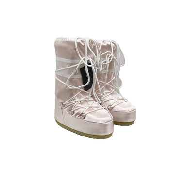 Зимни дамски Moon Boots, водоустойчиви и противохлъзгащи, подплатени с пух и овча кожа, велурена горна част, дебела подметка, високи ботуши