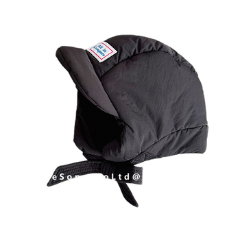 Παιδικό καπέλο Λέι Φενγκ για τον χειμώνα — στυλ ντόμ, προστασία αυτιών, βαμβακερό μείγμα, tie-dye εκτύπωση, ζεστό και αντιανεμικό