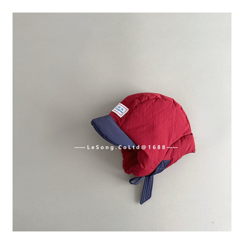 Παιδικό καπέλο Λέι Φενγκ για τον χειμώνα — στυλ ντόμ, προστασία αυτιών, βαμβακερό μείγμα, tie-dye εκτύπωση, ζεστό και αντιανεμικό