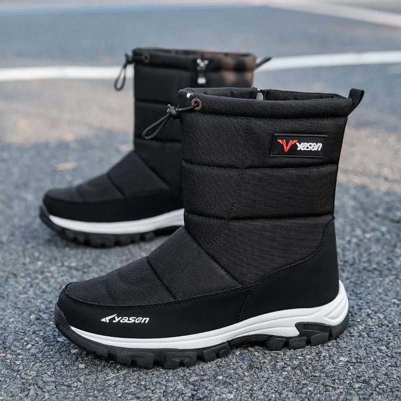 Hócsizma – meleg, vászon felsőrész, kopásálló gumi talp, gyapjú belső, oldalsó cipzár