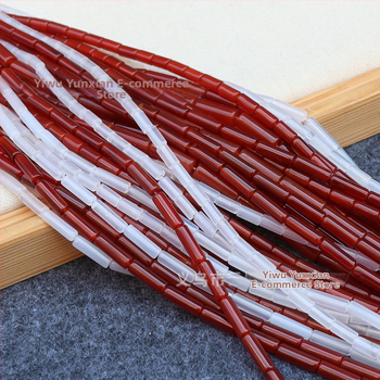 Szabad gyöngyök – természetes kő, polírozott, kerek cső alakú gyöngyök, Tavasz 2025