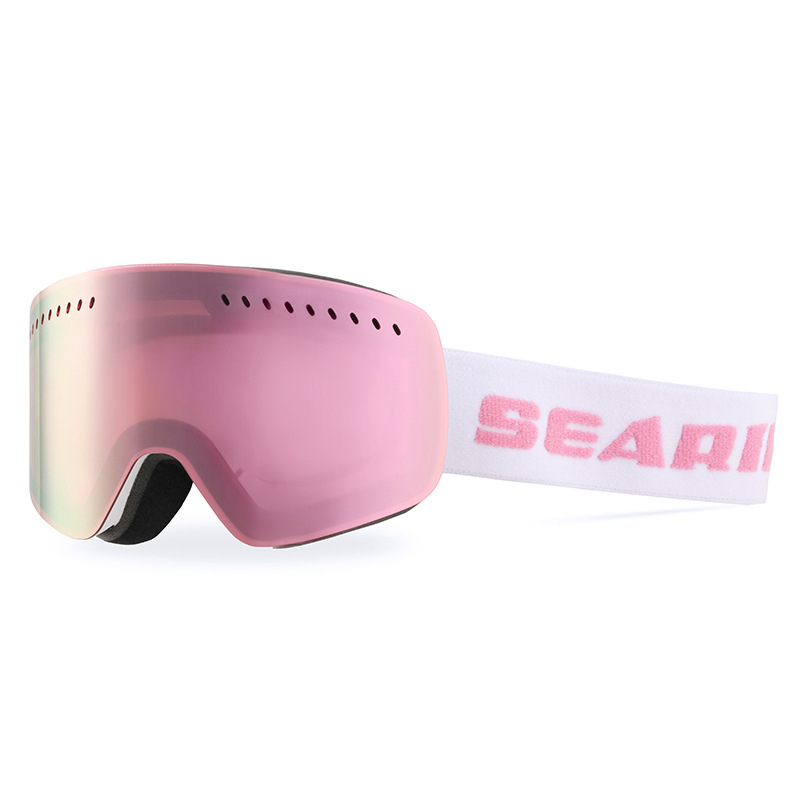 Xueyipai Ски очила против замъгляване, цилиндрични, двуслойни лещи, ветроустойчиви, защита на очите