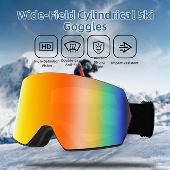 Γυαλιά σκι για ενήλικες, TPU διπλού στρώματος, αντιθαμβωτικά, αντιανεμικά, προστασία ματιών