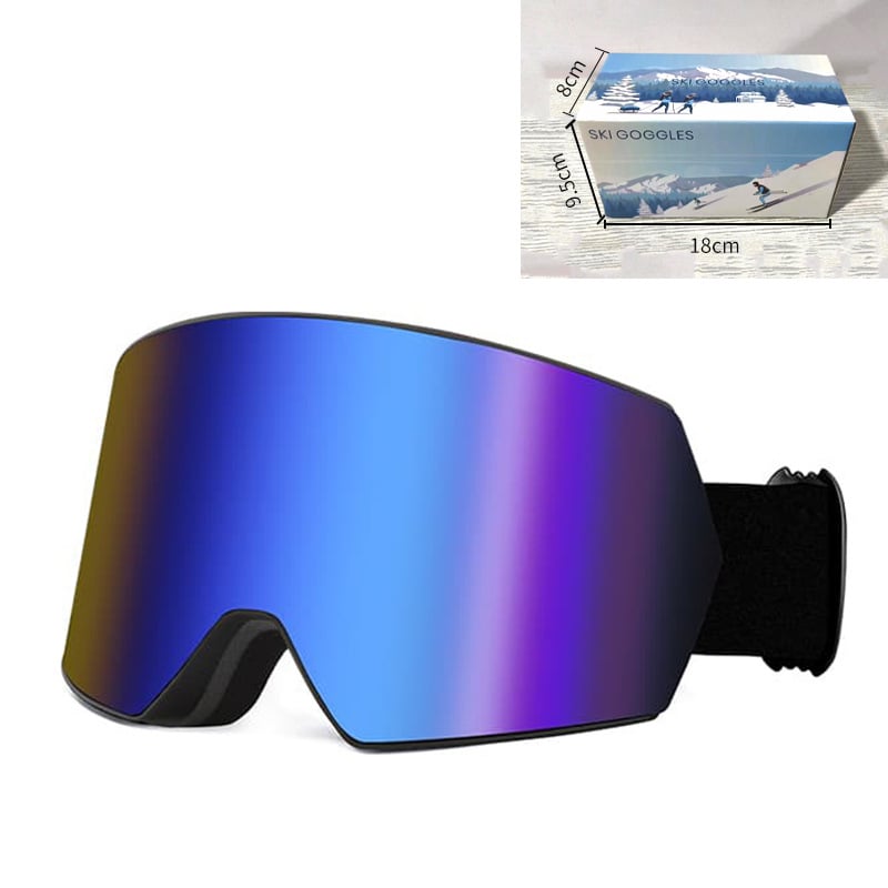 Γυαλιά σκι για ενήλικες, TPU διπλού στρώματος, αντιθαμβωτικά, αντιανεμικά, προστασία ματιών
