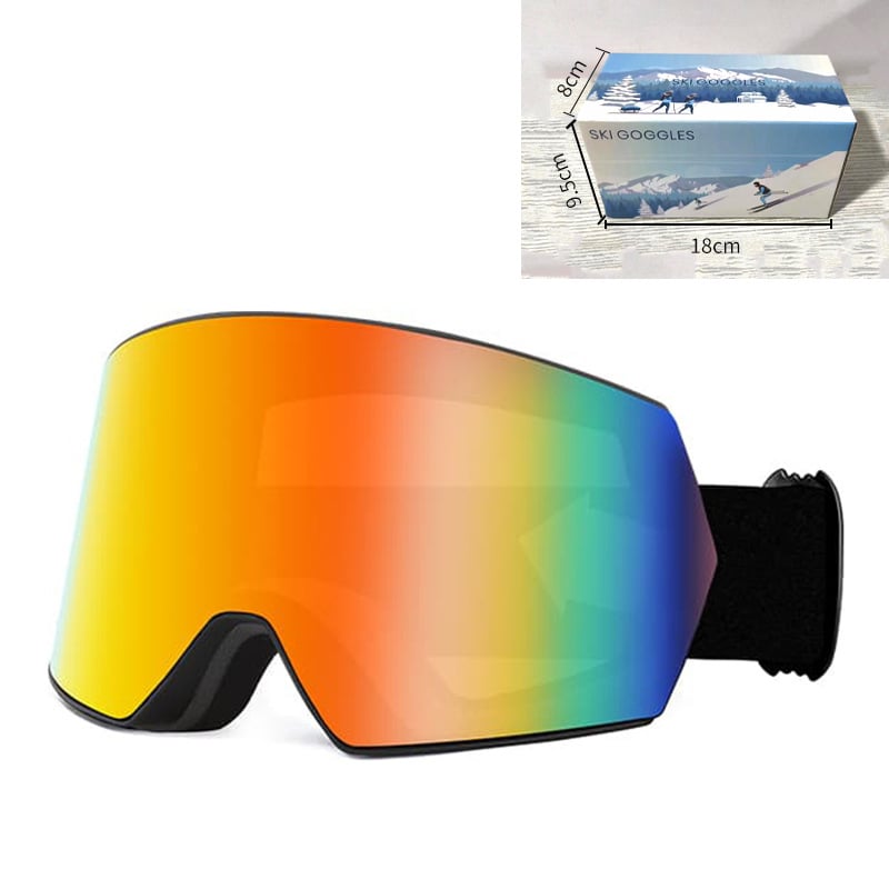 Γυαλιά σκι για ενήλικες, TPU διπλού στρώματος, αντιθαμβωτικά, αντιανεμικά, προστασία ματιών