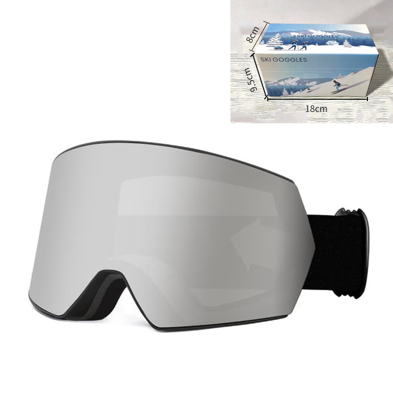 Γυαλιά σκι για ενήλικες, TPU διπλού στρώματος, αντιθαμβωτικά, αντιανεμικά, προστασία ματιών