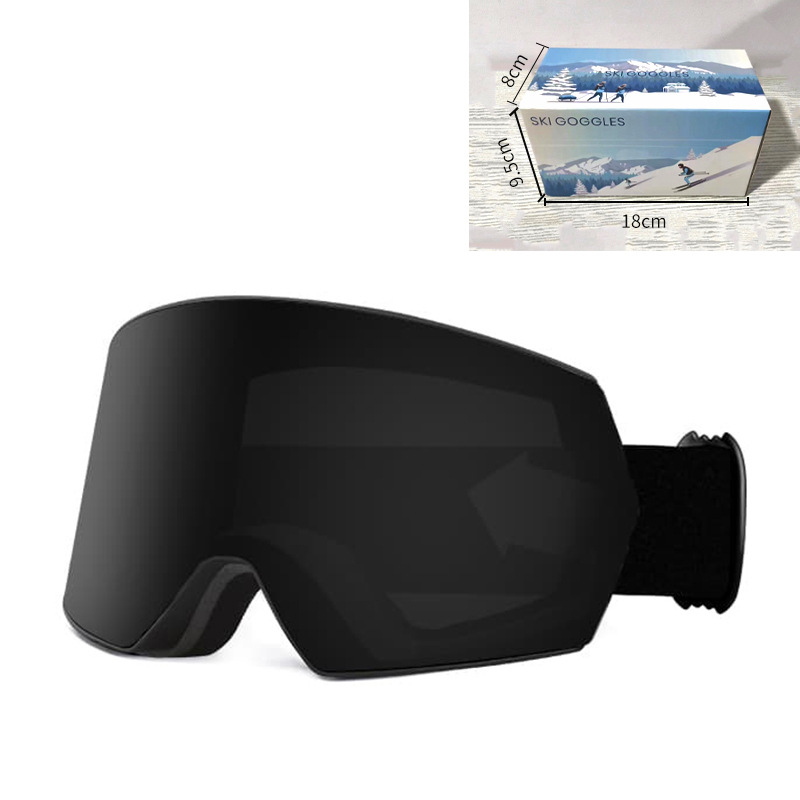 Γυαλιά σκι για ενήλικες, TPU διπλού στρώματος, αντιθαμβωτικά, αντιανεμικά, προστασία ματιών