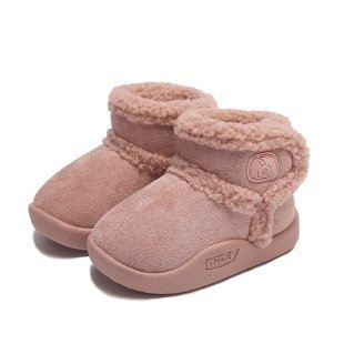 Боти до глезена за момичета с овча кожа в горната част, неформален стил, за деца 1–12 години