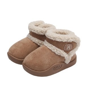 Боти до глезена за момичета с овча кожа в горната част, неформален стил, за деца 1–12 години