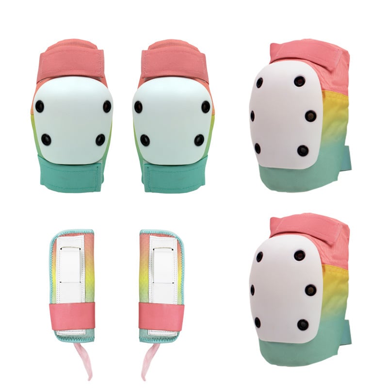 Fangbo šestodijelni set zaštite za skateboard – zaštita dlanova, lakta i koljena, od poliesterskih vlakana, za djecu, za rolanje