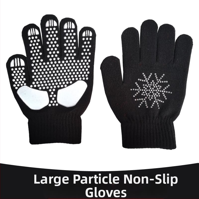 Ски ръкавици – унисекс, дебели, нехлъзгащи, плетени, за ледено танцуване