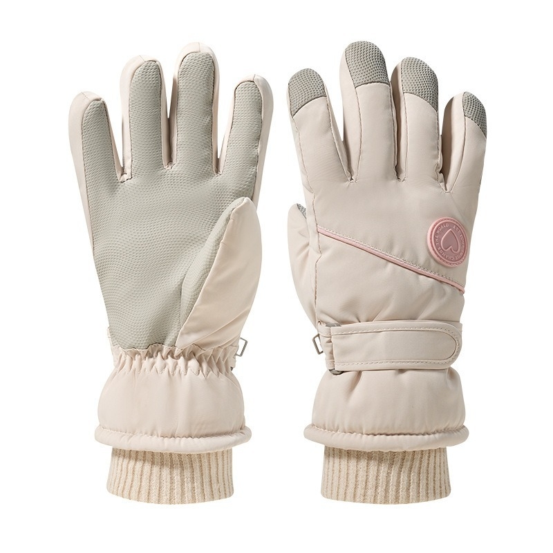 Унисекс ски ръкавици - ветроустойчиви, водоустойчиви, антихлъзгащи, сензорен екран и поларена подплата за колоездене на открито през зимата