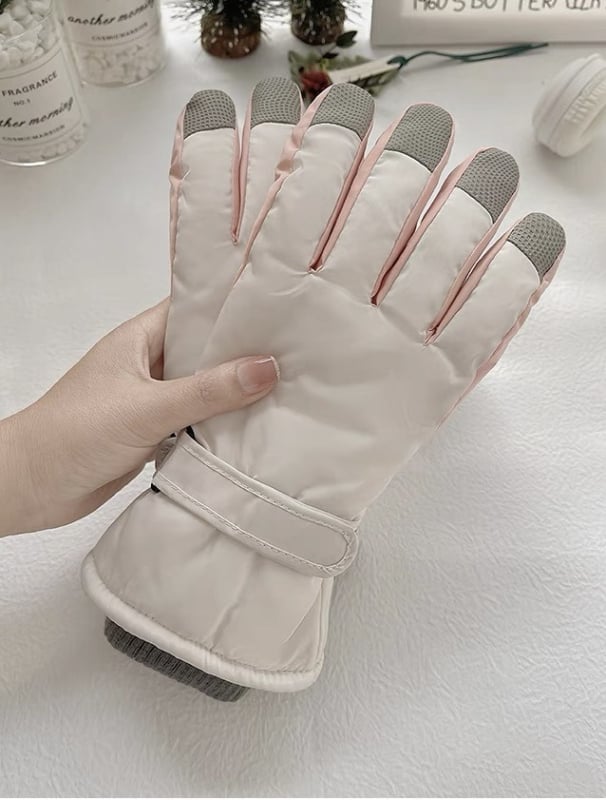 Ски ръкавици за жени, персонализируеми, Оксфорд плат, топли и антихлъзгави