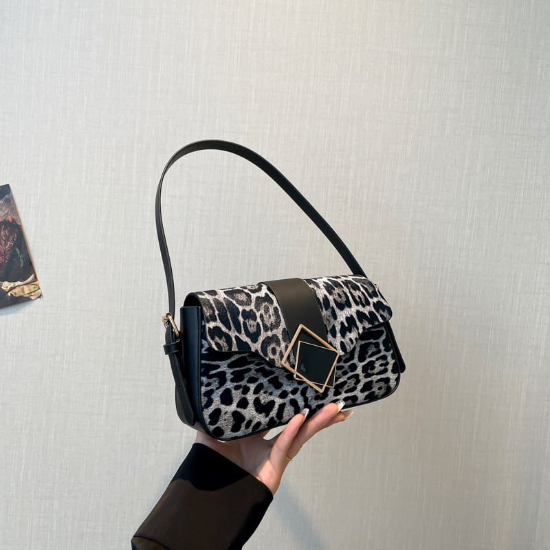 Чанта през рамо за жени — градски минималистичен стил, PU материал, хоризонтално квадратна форма, магнитно закопчаване, вътрешен джоб за телефон.