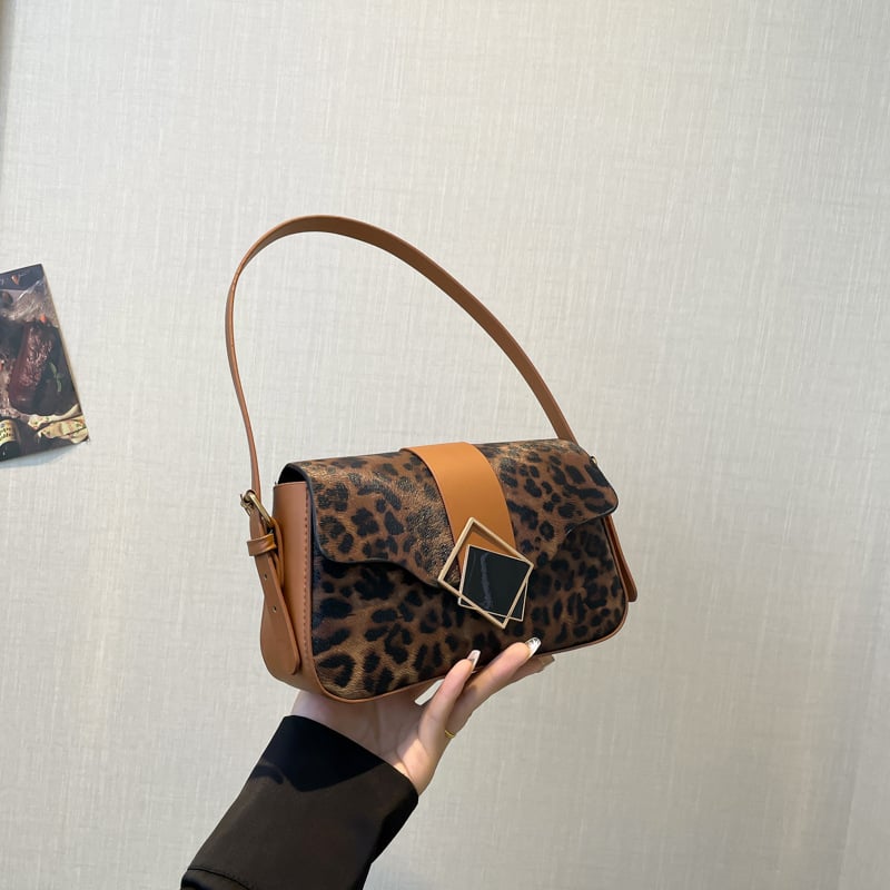 Чанта през рамо за жени — градски минималистичен стил, PU материал, хоризонтално квадратна форма, магнитно закопчаване, вътрешен джоб за телефон.