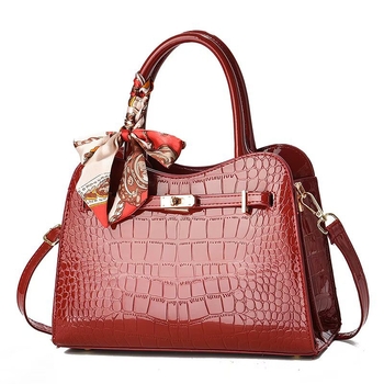 DD Τσάντα Tote – Στυλ Street Trend, Υλικό PU, Οριζόντιο Τετράγωνο Σχήμα, Κλείσιμο με Φερμουάρ, Εσωτερική Επένδυση Nylon